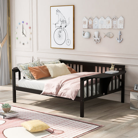 Full Size Daybed with Wood Slat Support - Espresso- by Lissie Lou