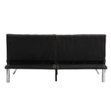 WOOD FRAME, STAINLESS LEG, FUTON, SOFA BED  Espresso- Online Orders Only