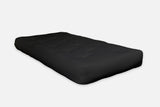 6-Inch Full Size Black Foam Futon Mattress - Supportive and Pressure Relieving, 75" x 54
