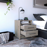 Nightstand in Light Gray by Lissie Lou