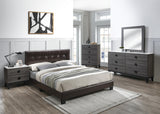 Sleek Grey Modern Nightstand - Stylish Bedroom Storage Solution- by Lissie Lou