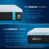 Tempur-Pedic® LuxeBreeze® 2.0 Medium Hybrid- $300 Gift With Purchase