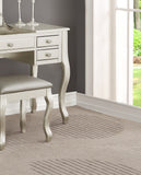 Classic Silver Vanity Set with Stool and Flip-Down Mirror by Lissie Lou