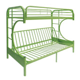 Eclipse Twin/Full/Futon Bunk Bed in Green by Lissie Lou
