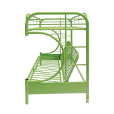 Eclipse Twin/Full/Futon Bunk Bed in Green by Lissie Lou