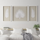Framed Rice Paper Palm Leaves 3-Piece Shadowbox Wall Decor Set by Lissie Lou