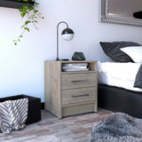 Nightstand in Light Gray by Lissie Lou