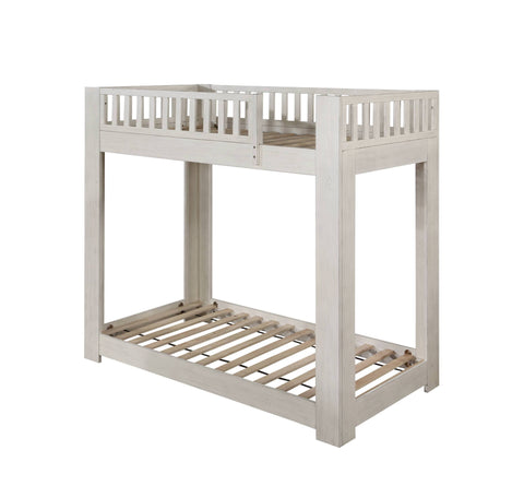 ACME Cedro T/T Bunk Bed in Weathered White Finish BD00612- Online Orders Only