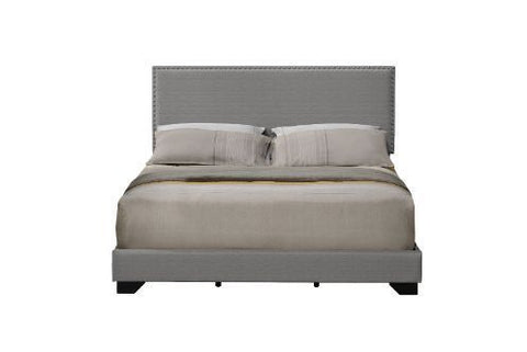 Leandros Queen Bed in Light Gray by Lissie Lou