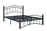 Sleek Full Size Metal Bed Frame with Headboard and Footboard in Classic Black - Modern and Sturdy Design