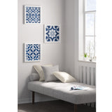 Distressed Navy Blue Medallion 3-Piece Wall Decor Set by Lissie Lou