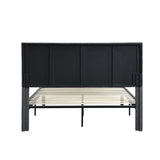 Full Size Upholstered Platform Bed Frame with Headboard - Strong Wood Slat Support, No Box Spring Needed, Easy Assembly- Gray- by Lissie Lou