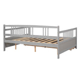 Full Size Daybed with Two Drawers - Versatile Gray- by Lissie Lou