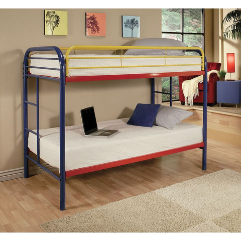 ACME Thomas Bunk Bed (Twin/Twin) in Rainbow 02188RNB- Online Orders Only